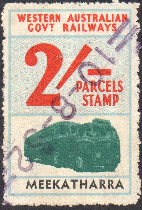 Western Australia Railway Parcels Stamps Meekatharra